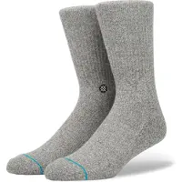 Stance Hommes, Chaussettes, Icône, Gris, (Une unité par pack, M)