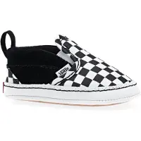 Vans Slip On V Crib Chaussures de sport sans lacets Blanc,Noir EU 16 Garçons,Filles Blanc,Noir EU 16