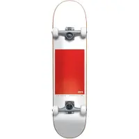 Globe Skateboard - 8'' - G0 Block Serif Complet - Blanc/Rouge - - UneTaille - Skateboard