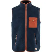 Fjällräven Gilet 'Vardag Pile' bleu / orange