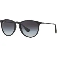 Ray-Ban - Lunettes de soleil lifestyle - Erika Classic Matte Rubber Black Grey Gradient - Noir
