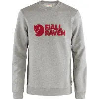 Fjällräven - Sweat en coton biologique - Fjällräven Logo Sweater M Grey Melange en Coton - Taille XL - Gris