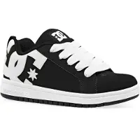 Dc-shoes Court Graffik - Sneakers Bébé - Noir - Pointure 34 - Cuir suédé