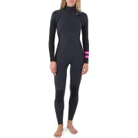 Hurley Combinaison En Néoprène à Manches Longues Et Fermeture éclair Sur La Poitrine Pour Femme Plus 4/3 Mm