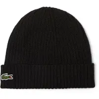 Lacoste Bonnet Côtelé - Noir, Noir