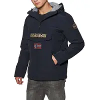 Napapijri Veste mi-saison 'Rainforest' beige clair / marine / bleu ciel / rouge foncé