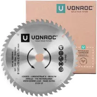 Vonroc Circular saw blade 185x20mm – 48T – Suitable for wood | Universal