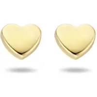 SPARKLE14 Ohrknöpfe Herz - Gold, (Or jaune 14 carats)