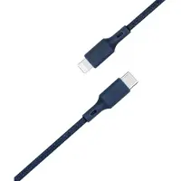 BigBen Interactive Câble Eco-conçu USB C / Lightning 3A 2m PD 60W Bleu Just Green