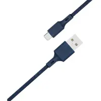BigBen Interactive Câble Eco-conçu USB A / microUSB 2.1A 2m FastCharge 10.5W Bleu Just Green