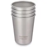 Klean Kanteen Cup 1000429 Brushed Stainless gobelet 295 ml, 4 pièces