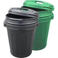 Briconess Mangeoire avec fermeture rotative 70 litres noir