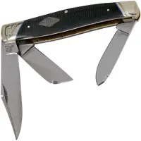 Rough Ryder Couteau pliant Stockman Black Micarta