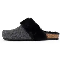 Bayton Pantoufle 'Maik' anthracite / noir