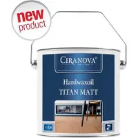 Ciranova Huile pour parquets et meubles en bois Hardwax Oil Titan 750 ml - mat