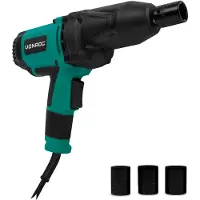 Vonroc Clé à chocs 950W - 600Nm - Prise 1/2" - 4 douilles pour écrous incluses - Câble 4m - Poignée souple - convient pour le changement de pneus