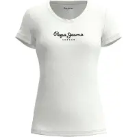 Pepe Jeans T-shirt 'Virginia' noir / blanc