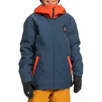 Quiksilver In The Hood Jacket Orange 10 Years Garçon