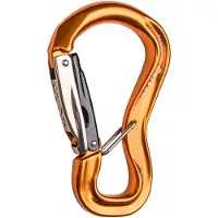 Grivel Clepsidra K10g Twin Gate Snap Hook Rouge,Doré