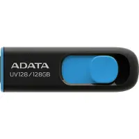 ADATA Clé USB DashDrive UV128 128 Go Noir/Bleu (AUV128-128G-RBE)