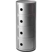 Kartell Componibili Classic Unité de Rangement Silver | 4 doors