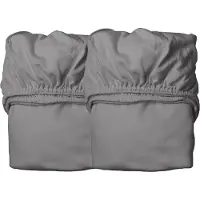 Leander Lot De 2 Draps Housse Lit Bébé ? Gris
