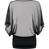 Obsessive Punker - robe moulante transparente et string - noir - L/XL