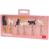 Legami fourchettes à apéritif set of 6 - Meow Kitty