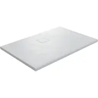 Linie Rumba receveur de douche 120 x 90 cm acrylique blanc mat texture ardoise