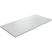 Linie Rumba receveur de douche 160 x 90 cm acrylique blanc mat texture ardoise