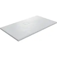Linie Rumba receveur de douche 140 x 90 cm acrylique blanc mat texture ardoise