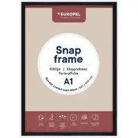 Europel Cadre pour affiches, DIN A1, noir (87 x 62 cm)