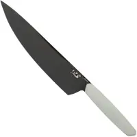 XIN Cutlery XinCore XC125 White G10, Red Liners, Black TiN Coating, couteau de chef 21,5 cm