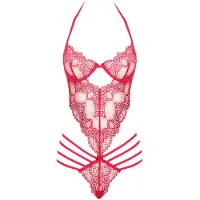 Beauty Night Denver Cherry Teddy - Rouge - S/M
