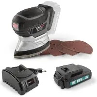 Powerplus POWEBMSS1 Handpalmschuurmachine - 18V + batt.18V 1.5Ah + lad. (POWEBMSS1)