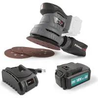 Powerplus Powebess3 Excentric Sander - 18V+Batt.3.0ah+Ladegerät (Powebess3) (Ponceuse excentrique)