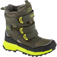 Kappa Vipos Tex K 260902K-3133, chaussures d'hiver, pour garçons, vert, taille : 34