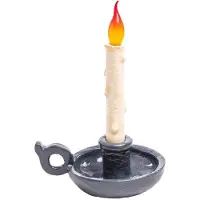Seletti Lampe de Table , Grimm Bugia, dimmable, Gris, Salon / séjour, Plastique, Design