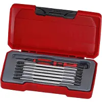 Teng Tools TM708 Jeu de mini-tournevis, 8 pièces, protection ESD