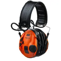 Peltor Casque PELTOR SportTac - 26 dB - coquilles orange / vertes - serre-tête pliable - MT16H210F-478-GN