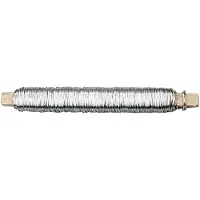 Creativ Company Fil de fer galvanisé - - Réf 517240 - 10 rouleaux de 100 gr - Gris