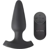 Booty Sparks Laser Series Heart Plug Anal Télécommandé Medium - Noir