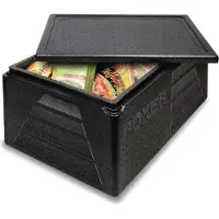 HorecaTraders Thermobox Polypropylène | Noir