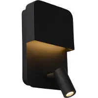 Lucide Applique Led Boxer Avec Spot, Noir