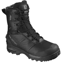 Salomon - Chaussures de randonnée - Toundra Pro CSWP Black/Black/Magnet en Cuir - Taille 43 1/3 - Noir