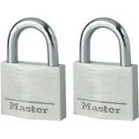 Masterlock 9140EURT Lot de 2 cadenas en aluminium 40 mm