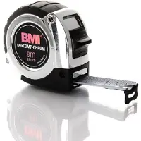 Bmi Mètre enrouleur twoCOMP Chrome 8m (8 m)