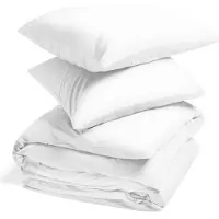 Yumeko - Parure de lit - Percale De Coton - 240x220 - Blanche