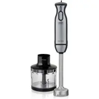 Haeger Mixeur haeger extrême hachoir 1000w - 2 interrupteurs Easy-/Sanft-Touch - arbre amovible - pied en inox - hachoir inclus