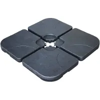 Gardalux Ensemble de socle de parasol 4 pcs 50x50x75 cm